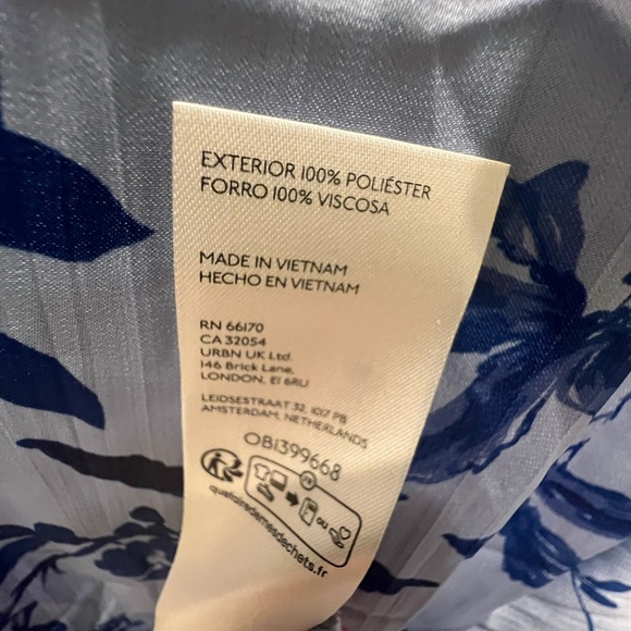 NWT new Anthropologie Maeve ruffled wrap skirt dark blue floral small maxi - Picture 16 of 17